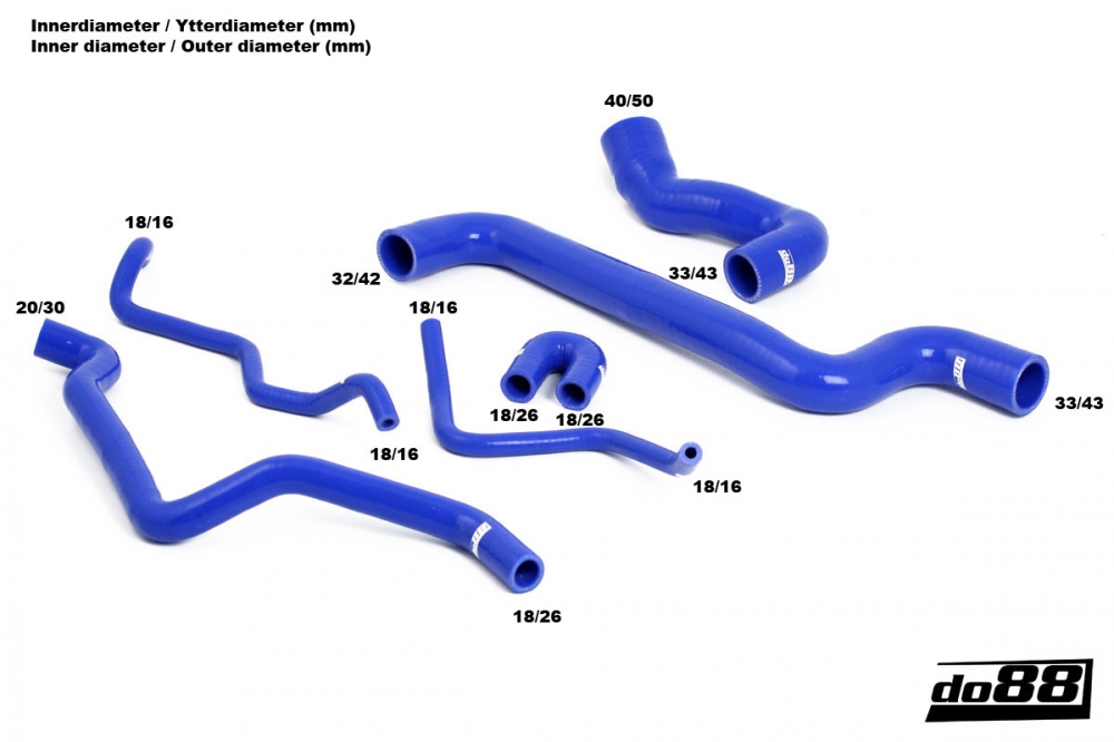 do88 coolant hose kit SAAB 9-5 Petrol 2002-2010