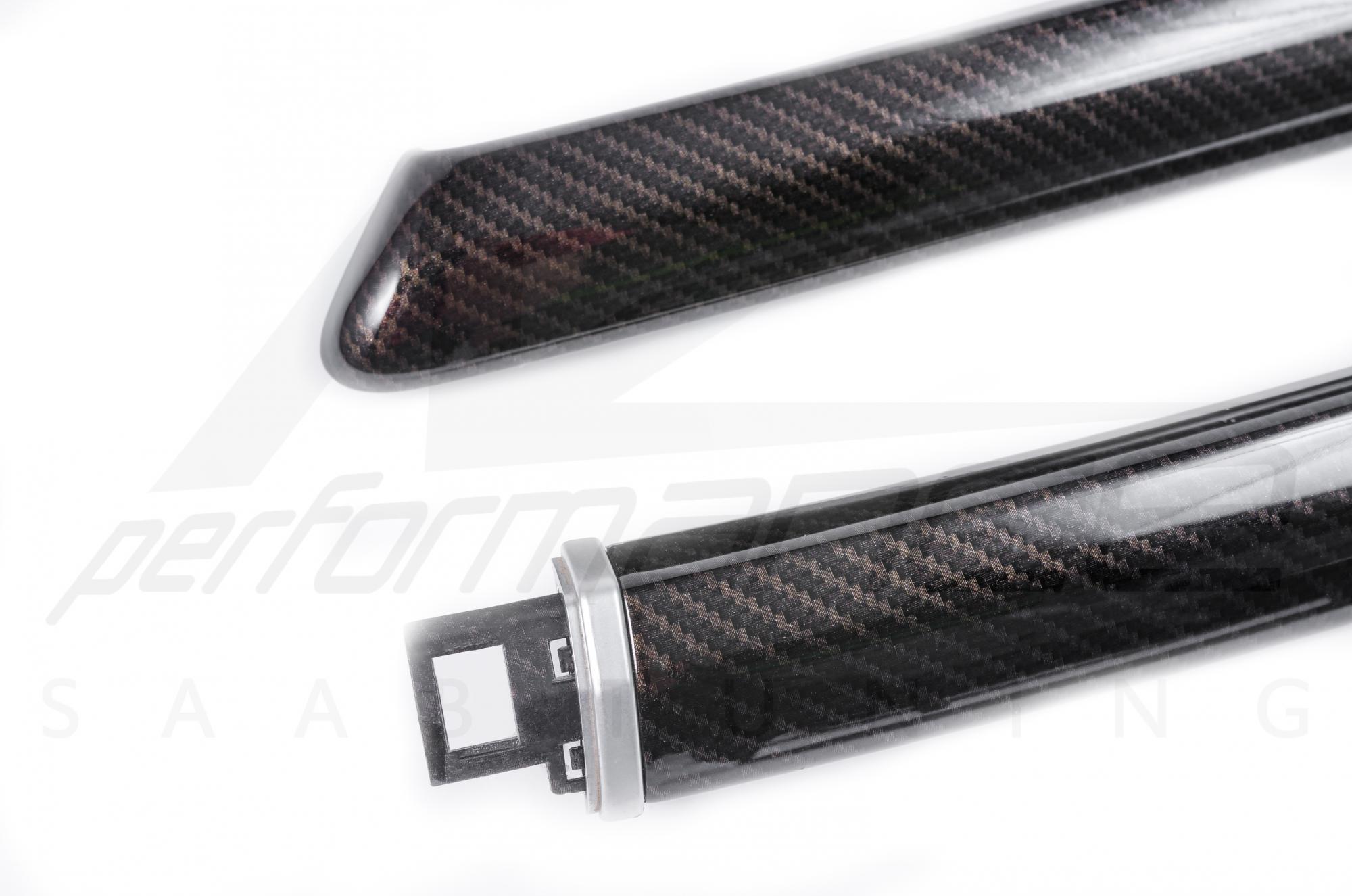 A-Zperformance Carbon-Silver Door Decor Interior Kit SAAB 9-5 2006-2010