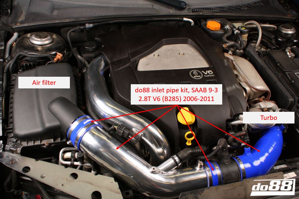 do88 szívócső készlet SAAB 9-3 2.8T V6