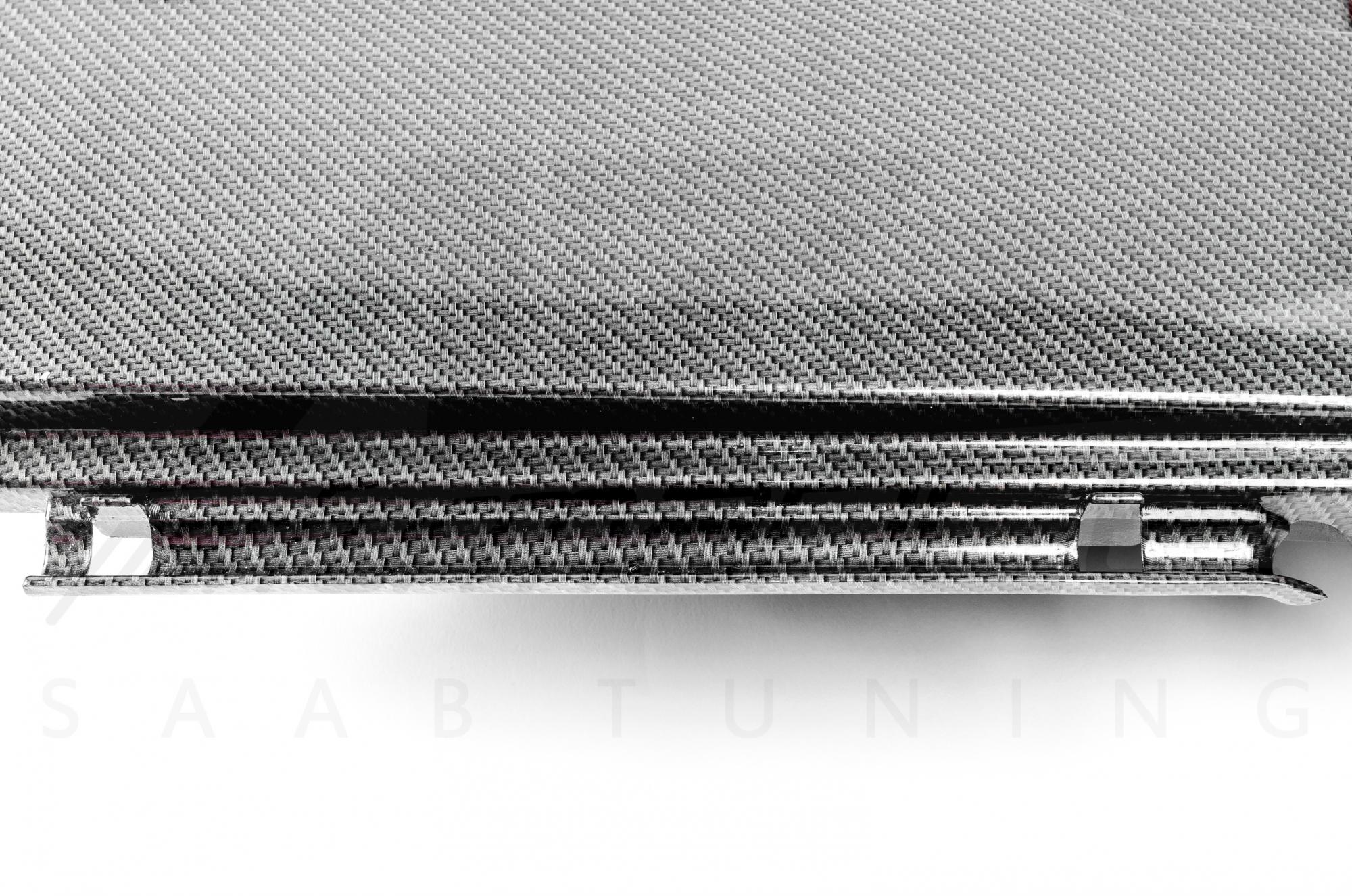 A-Zperformance Carbon-Silver Battery Cover SAAB 9-3 1.9 Diesel TiD