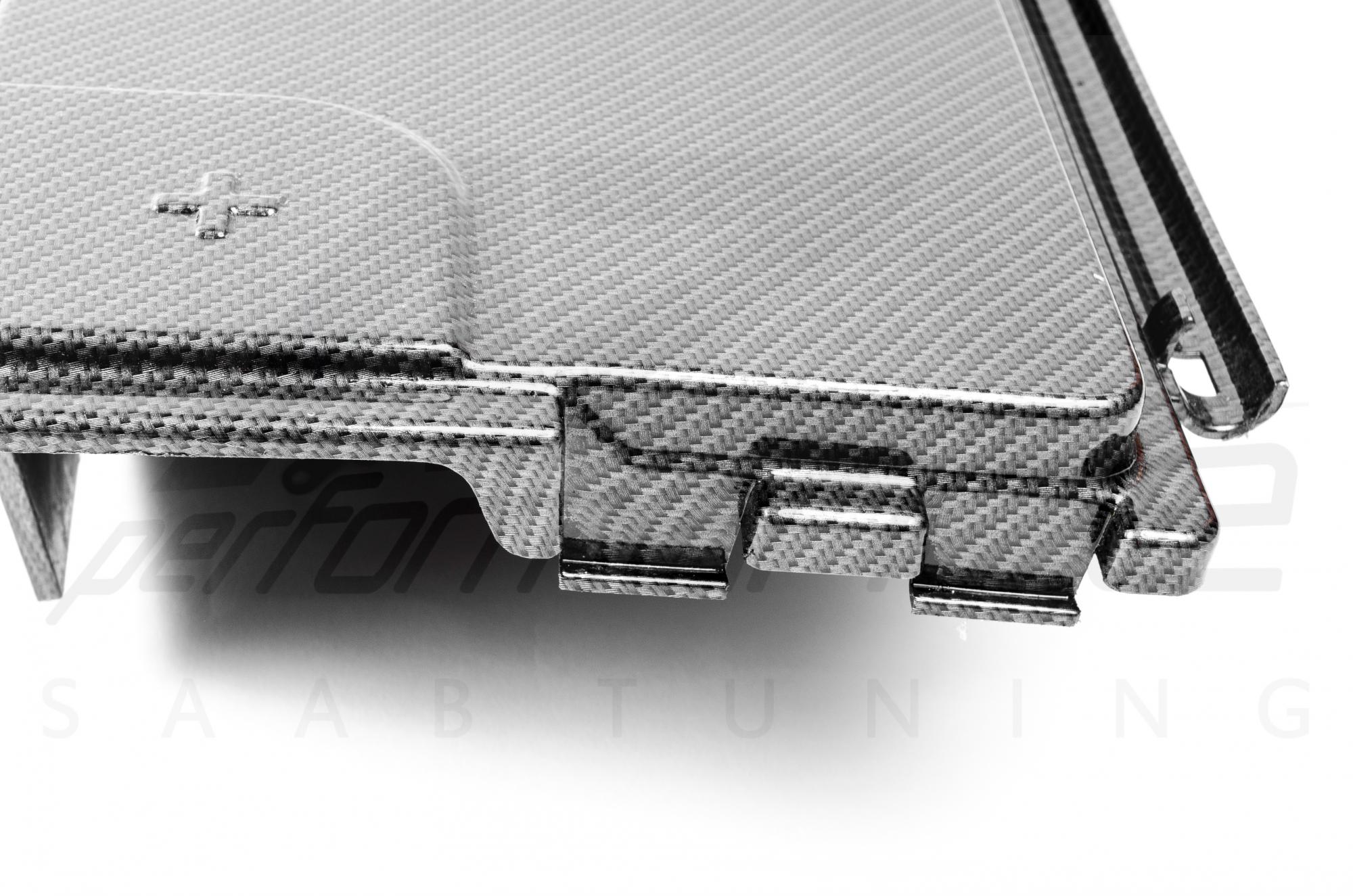 A-Zperformance Carbon-Silver Battery Cover SAAB 9-3 1.9 Diesel TiD