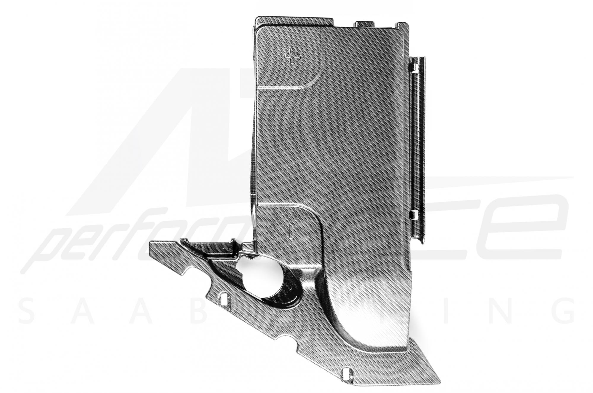 A-Zperformance Carbon-Silver Battery Cover SAAB 9-3 2003-2007