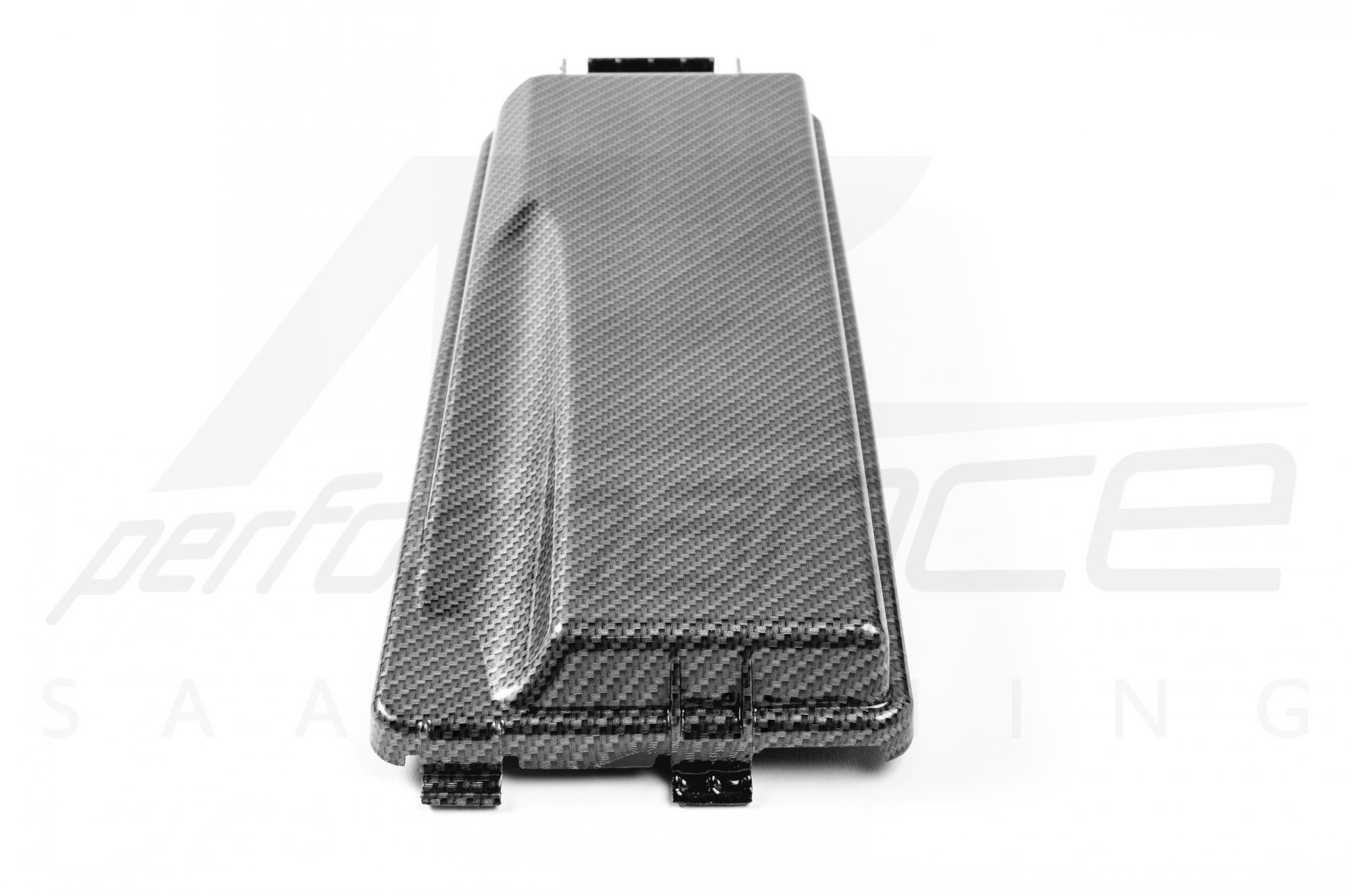 A-Zperformance Carbon-Silver Fuse Box Cover SAAB 9-3 OPEL VectraC 2003-2012