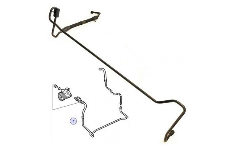 Kormányszervó hidraulika cső SAAB 9-3 2.0 2.3 benzin 1998-2002