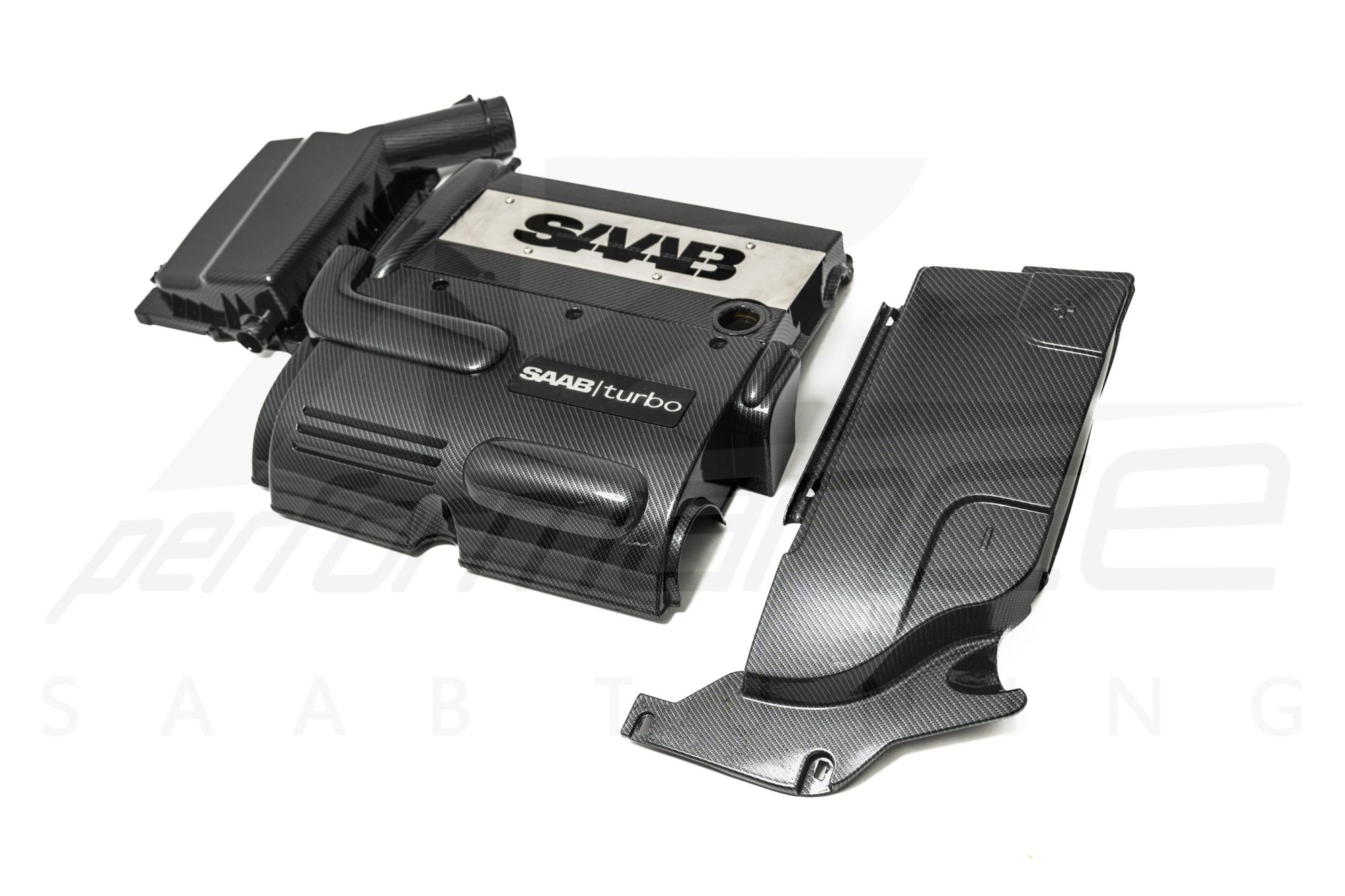 A-Zperformance 2008-2011 karbon-ezüst motortér készlet SAAB 9-3 1.8 2.0 benzin