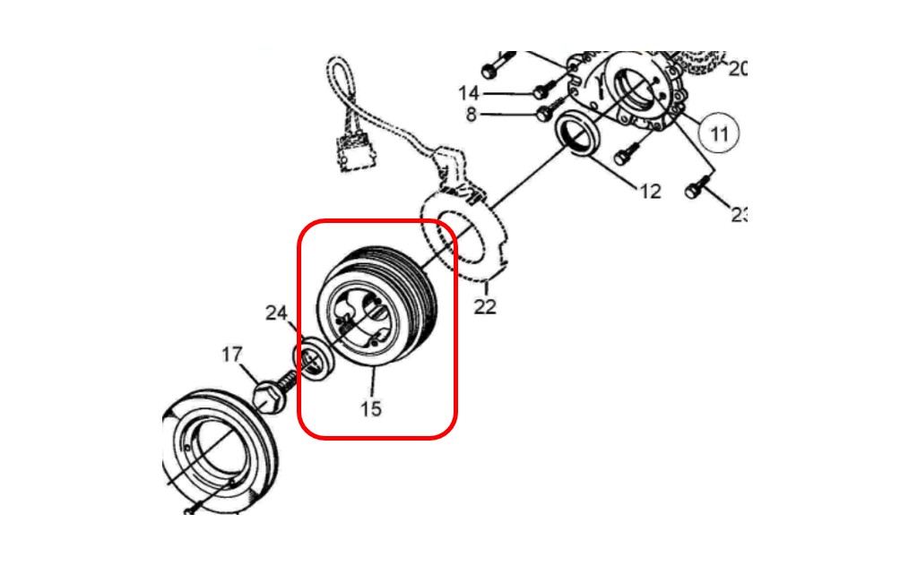 Belt Pulley SAAB 900 Classic B202 1986-1993