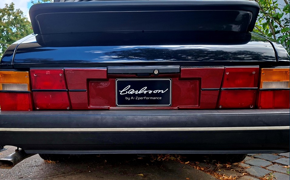 A-Zperformance Carbon-Red Rear Decor Panel SAAB 900 Classic 3- and 5-door hatchback
