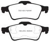 EBC 278 and 292 mm Yellowstuff rear brake pads SAAB 9-3 2003-2004 EBC 278 and 292 mm Yellowstuff rear brake pads SAAB 9-3 2003-2004