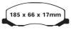 EBC 337mm Yellowstuff front brake pads SAAB 9-5II 2010-2011 EBC 337mm Yellowstuff front brake pads SAAB 9-5II 2010-2011