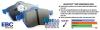 EBC 345mm Bluestuff Front Brake Pads SAAB 9-3 2003-2011 EBC 345mm Bluestuff Front Brake Pads SAAB 9-3 2003-2011