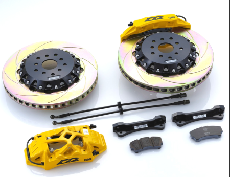 D2 Racing 330mm 4-pot Hollow Rear Brake Kit with Handbrake Support D2 Racing 330mm 4-pot Hollow Rear Brake Kit with Handbrake Support