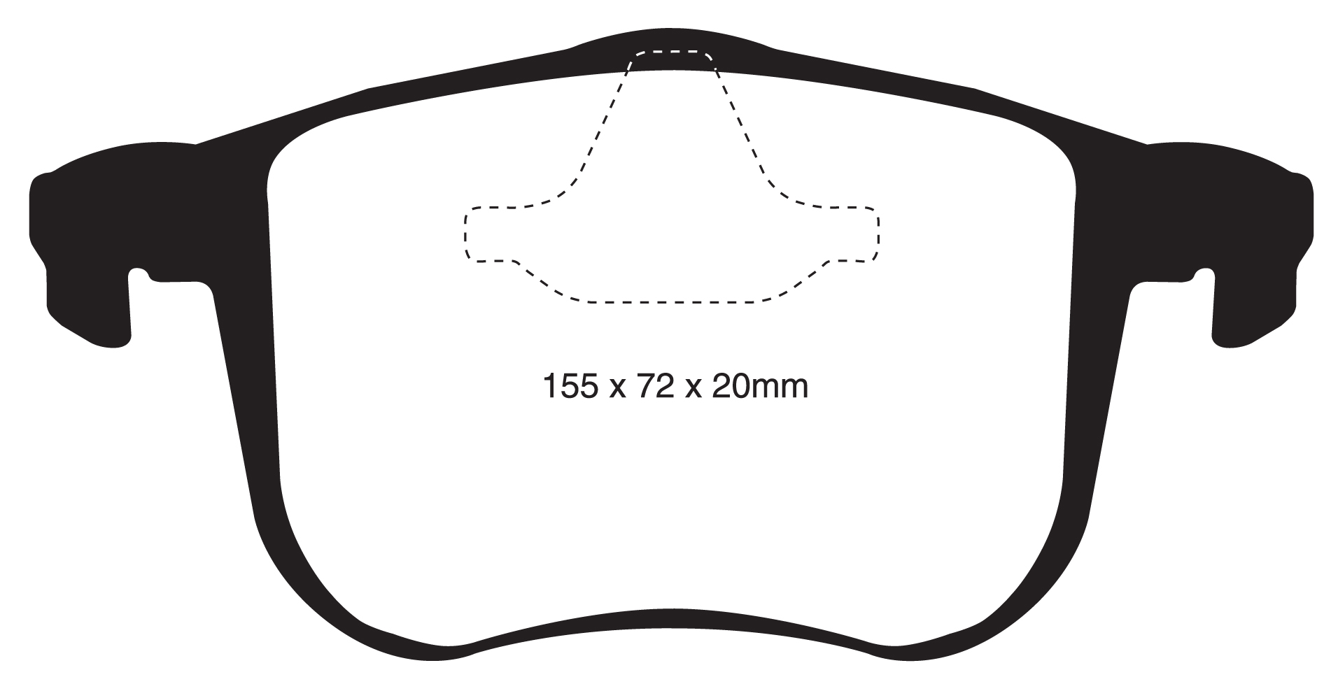 EBC 314 mm Ultimax első fékbetét garnitúra SAAB 9-3 2003-2011