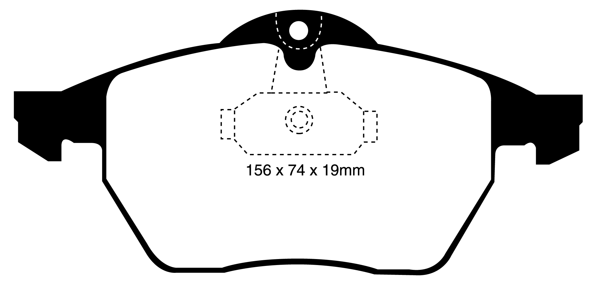 EBC 288mm Yellowstuff első fékbetét garnitúra SAAB 900 és 9-5 1.9TD