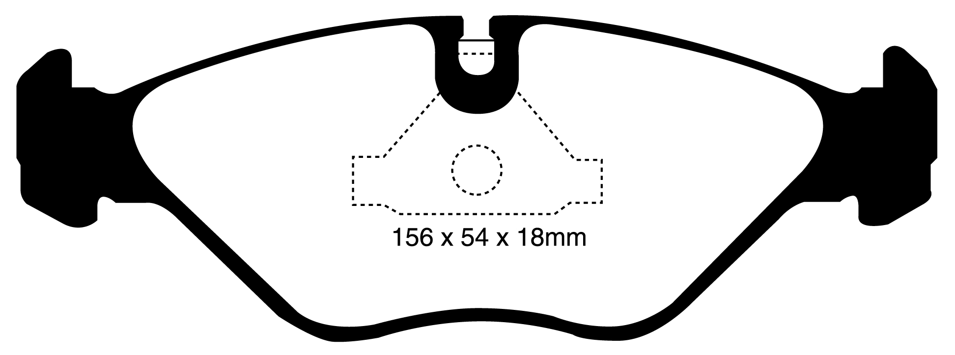 EBC 280 mm Greenstuff első fékbetét garnitúra SAAB 9000