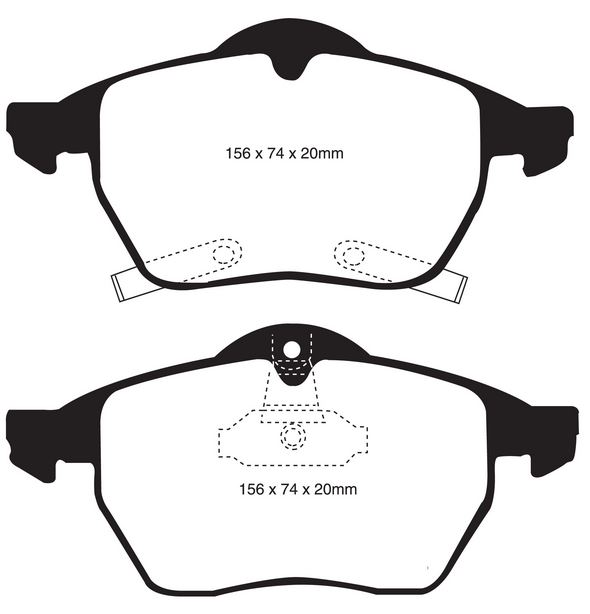 EBC 288-308 mm Ultimax első fékbetét garnitúra SAAB 9-3 9-5