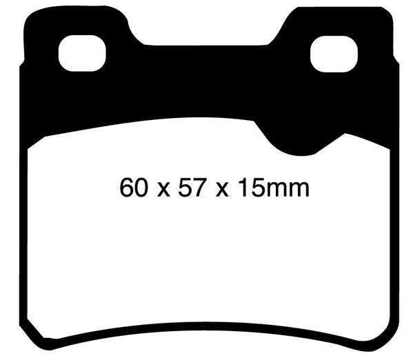 EBC 260 mm Greenstuff hátsó fékbetét SAAB 900 1994-1996