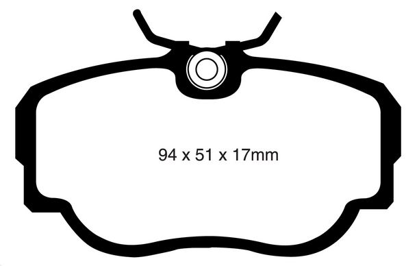 EBC DP2779 280mm Greenstuff Front Brake Pads SAAB 9000 1984-1994