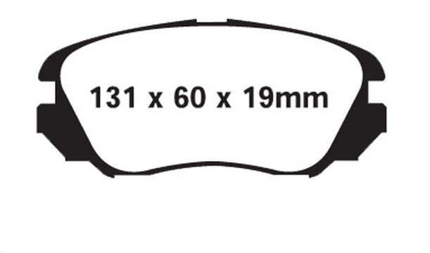 EBC 296mm Yellowstuff Front Brake Pads SAAB 9-5II 2010-2011
