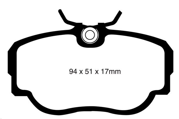 EBC 280 mm Ultimax első fékbetét garnitúra SAAB 9000