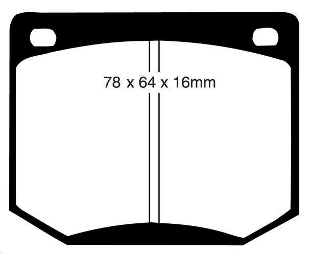 EBC 280mm Ultimax front brake pads for SAAB 900 Classic 1979-1987