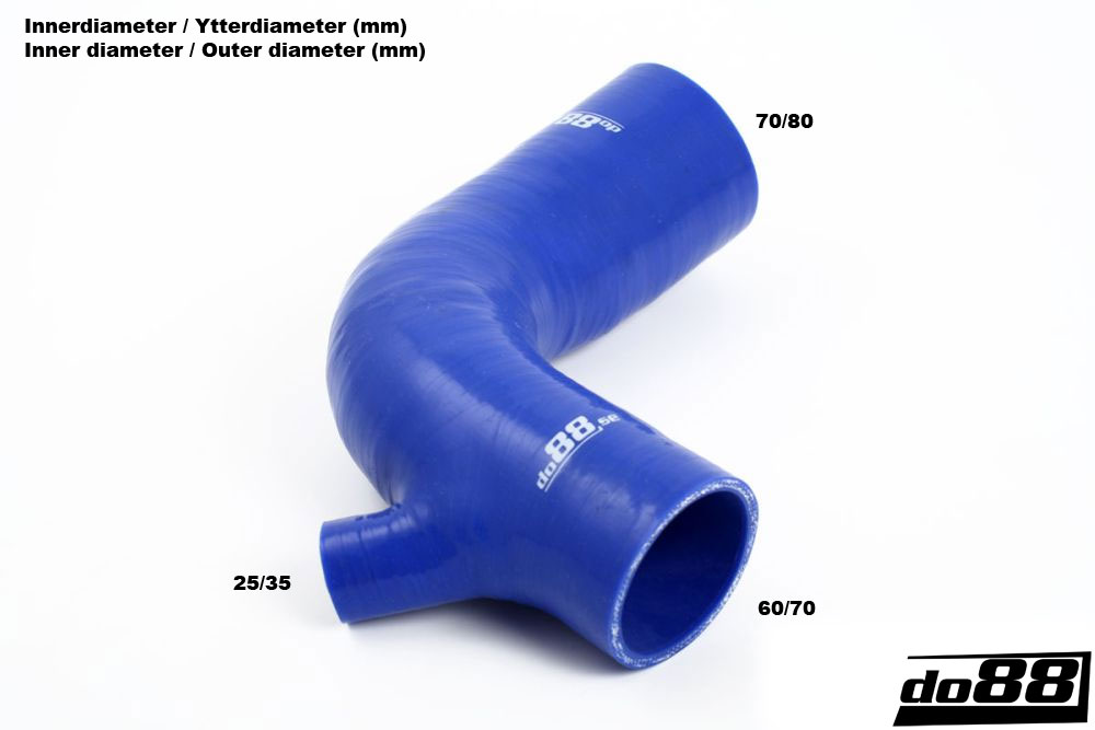 do88 Air mass meter to turbo inlet pipe SAAB 900 9-3 T5 1994-2000 - Blue