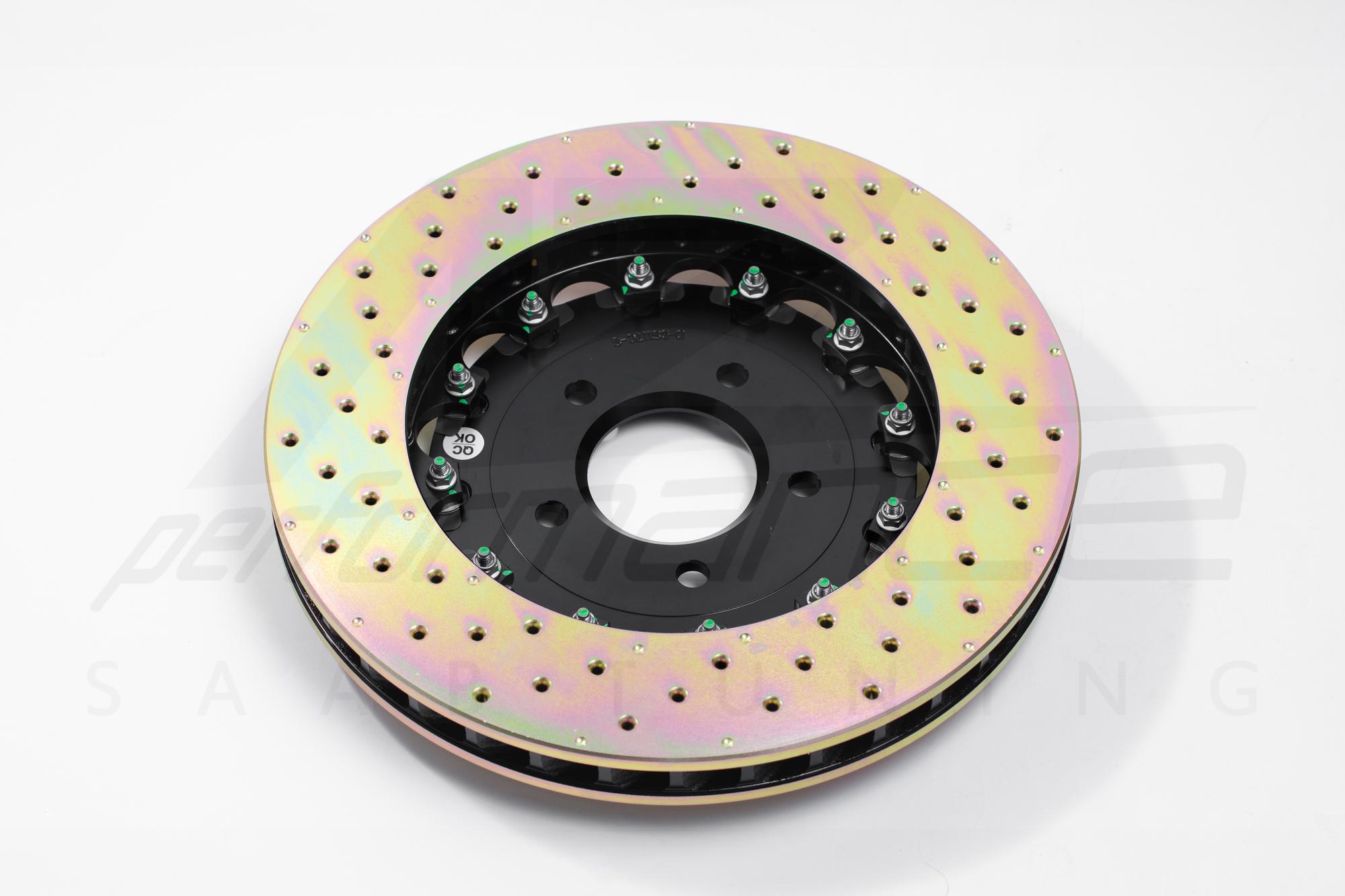 D2 Racing 330 mm floating, street 6-pot rear brake kit, SAAB 9-5 (98-02)