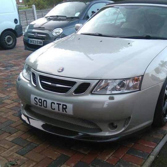 A-Zperformance Front Bumper with Carbon Splitter SAAB 9-3 2003-2007