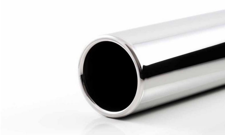 Round Stainless Steel Exhaust Tailpipe with Rolled Edge 63mm TÜV/ABE