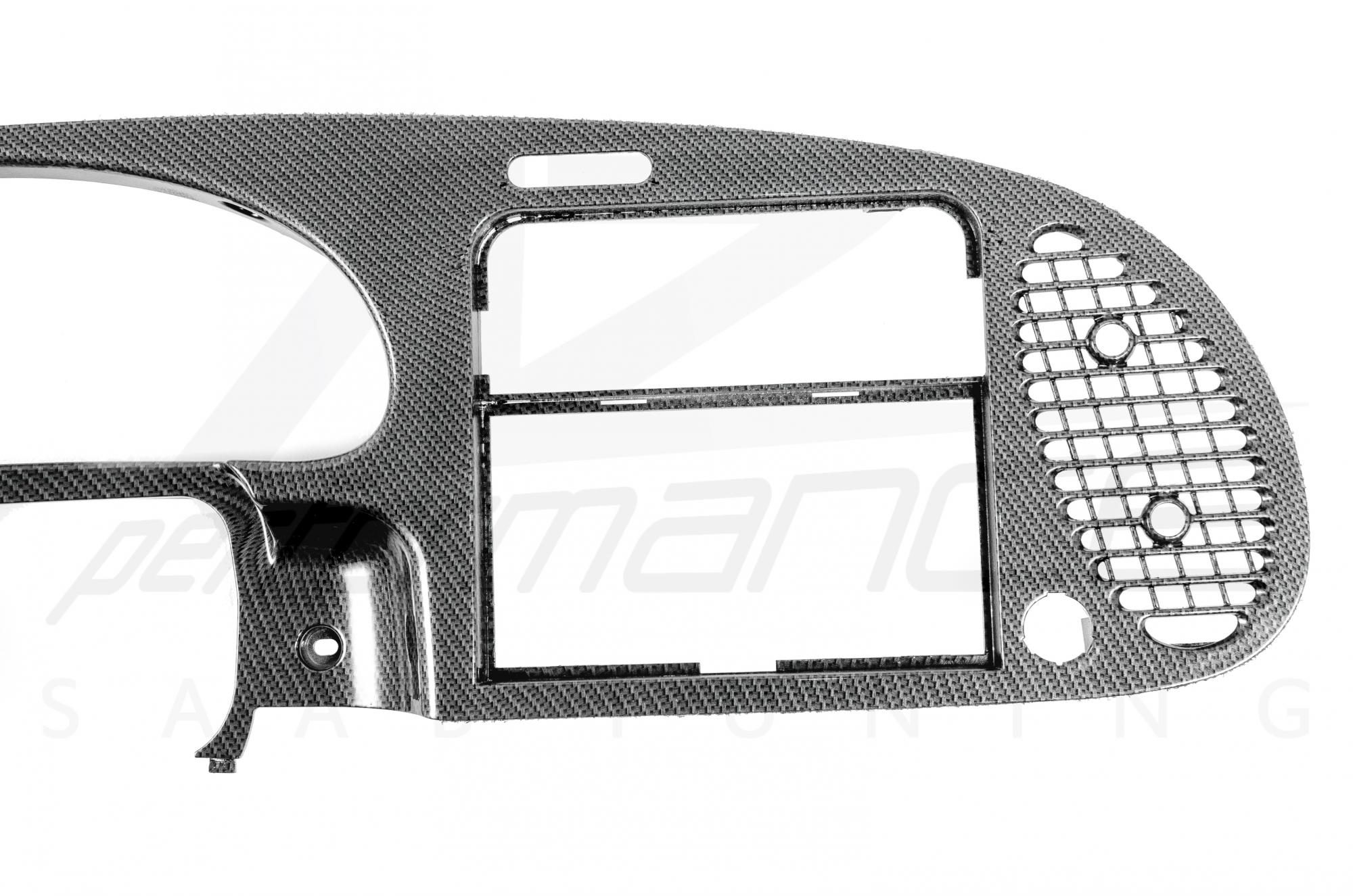 Karbon-ezüst műszerfal panel SAAB 900 9-3 1994-2002