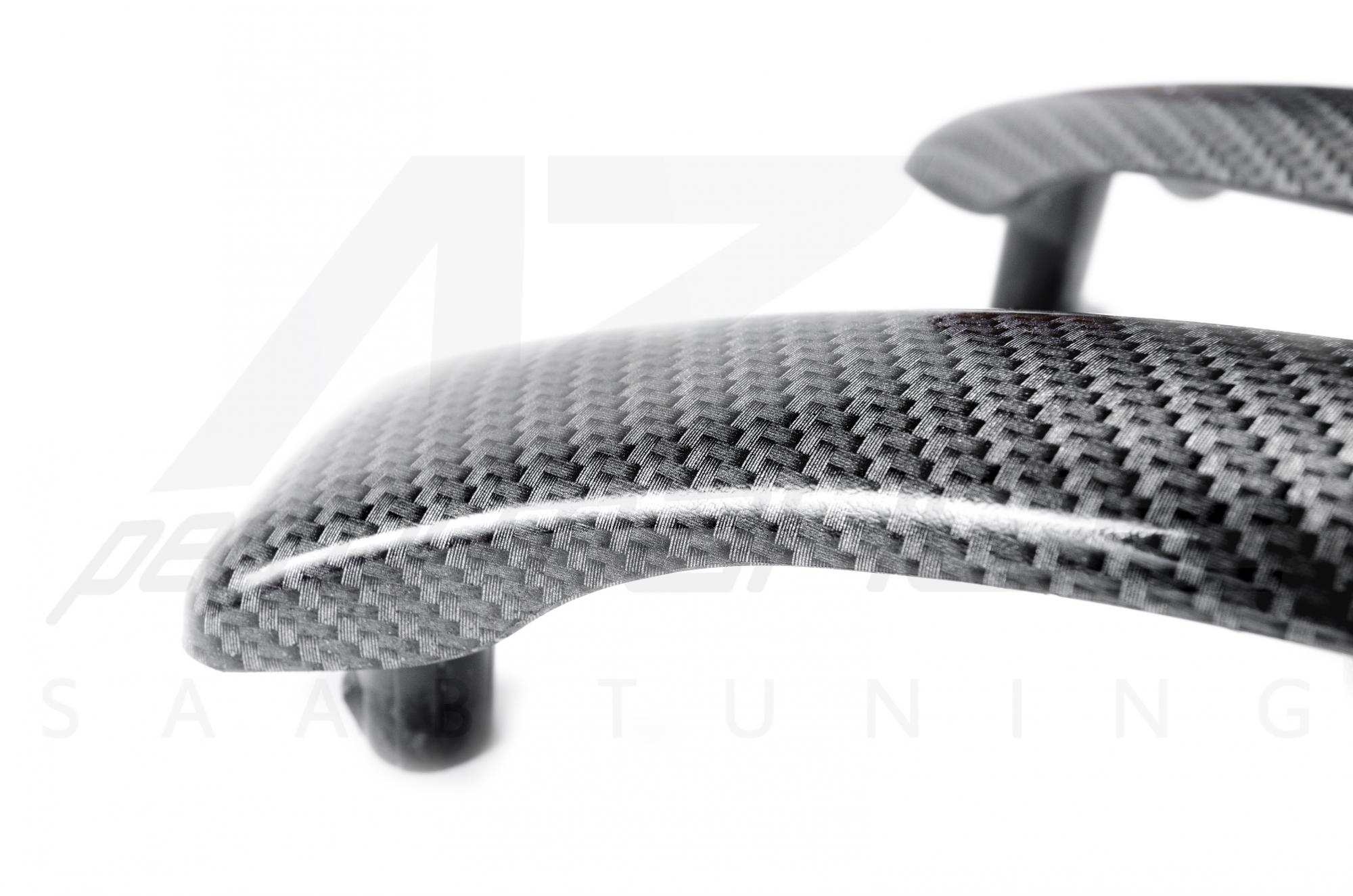 A-Zperformance Carbon-Silver patterned door handle covers SAAB 9‑3 Viggen 5 door