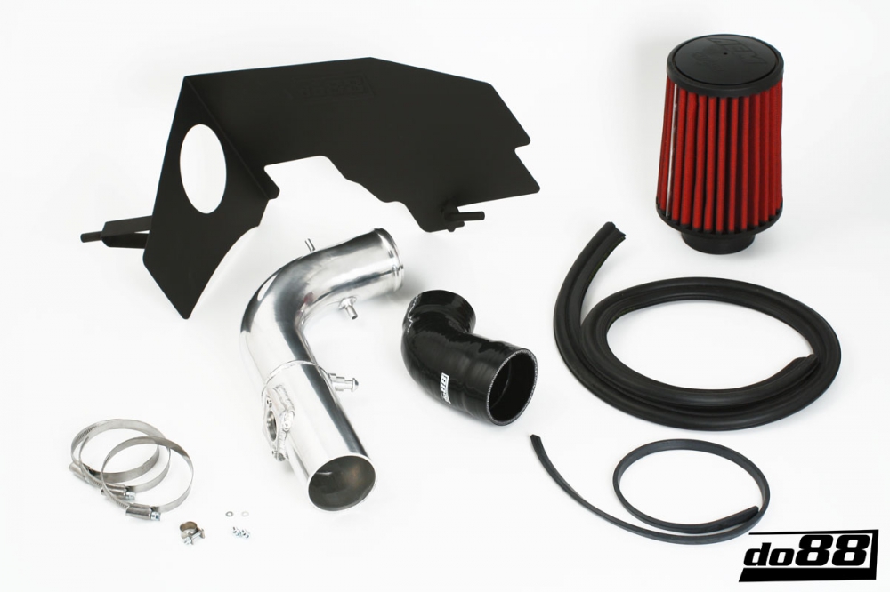 do88 airbox kit with AEM Dryflow air filter SAAB 9-3 2003-2011 - Black