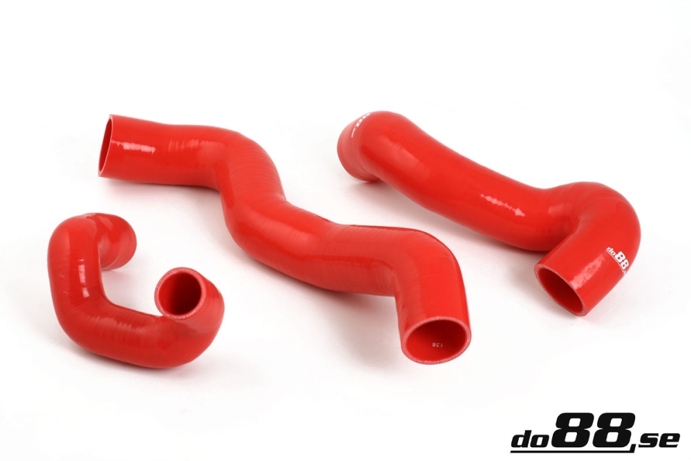 do88 cross-flow intercooler hose kit SAAB 900 9-3 Petrol 1994-1999 - Red