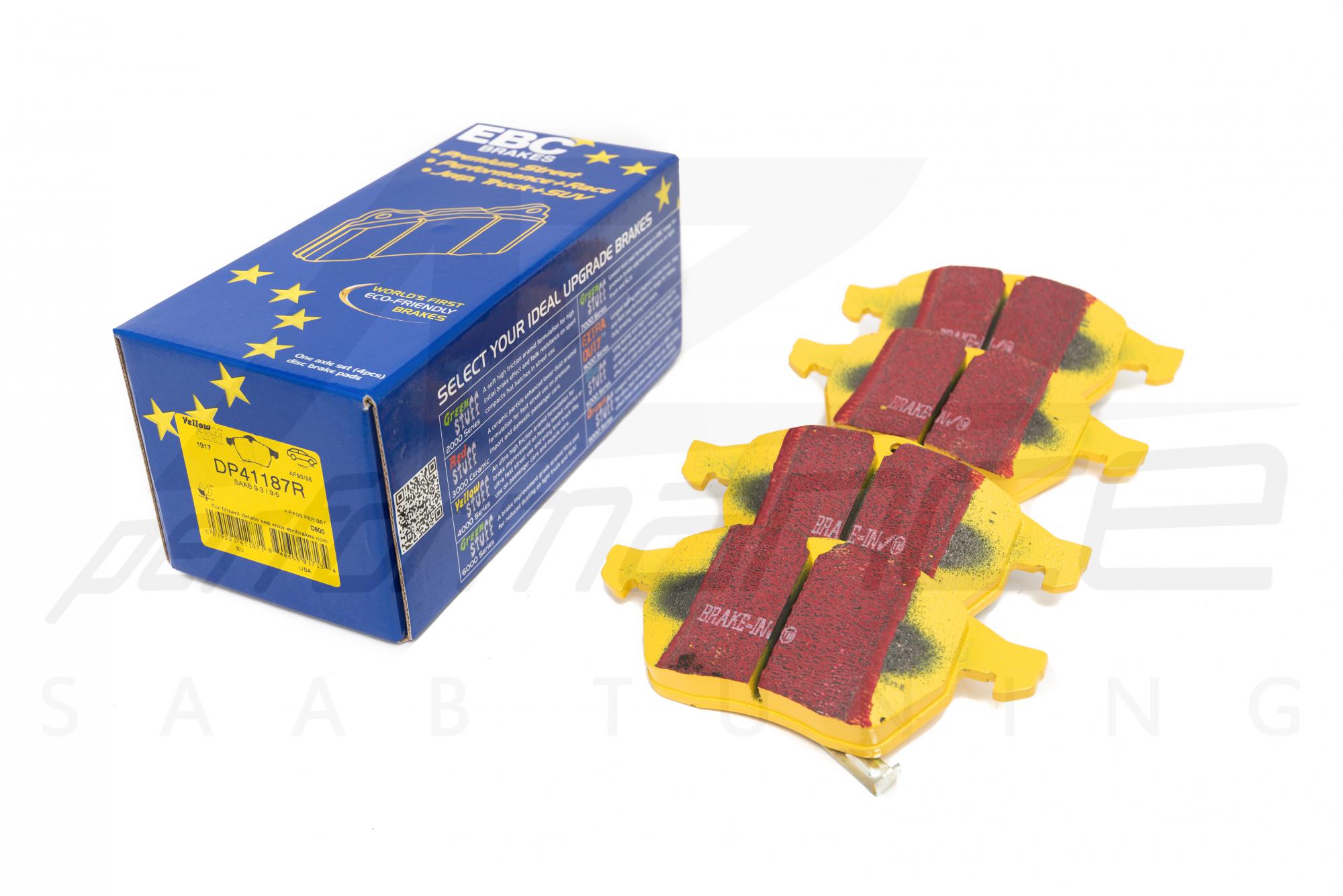 EBC 288-308mm Yellowstuff front brake pads SAAB 9-3 and 9-5