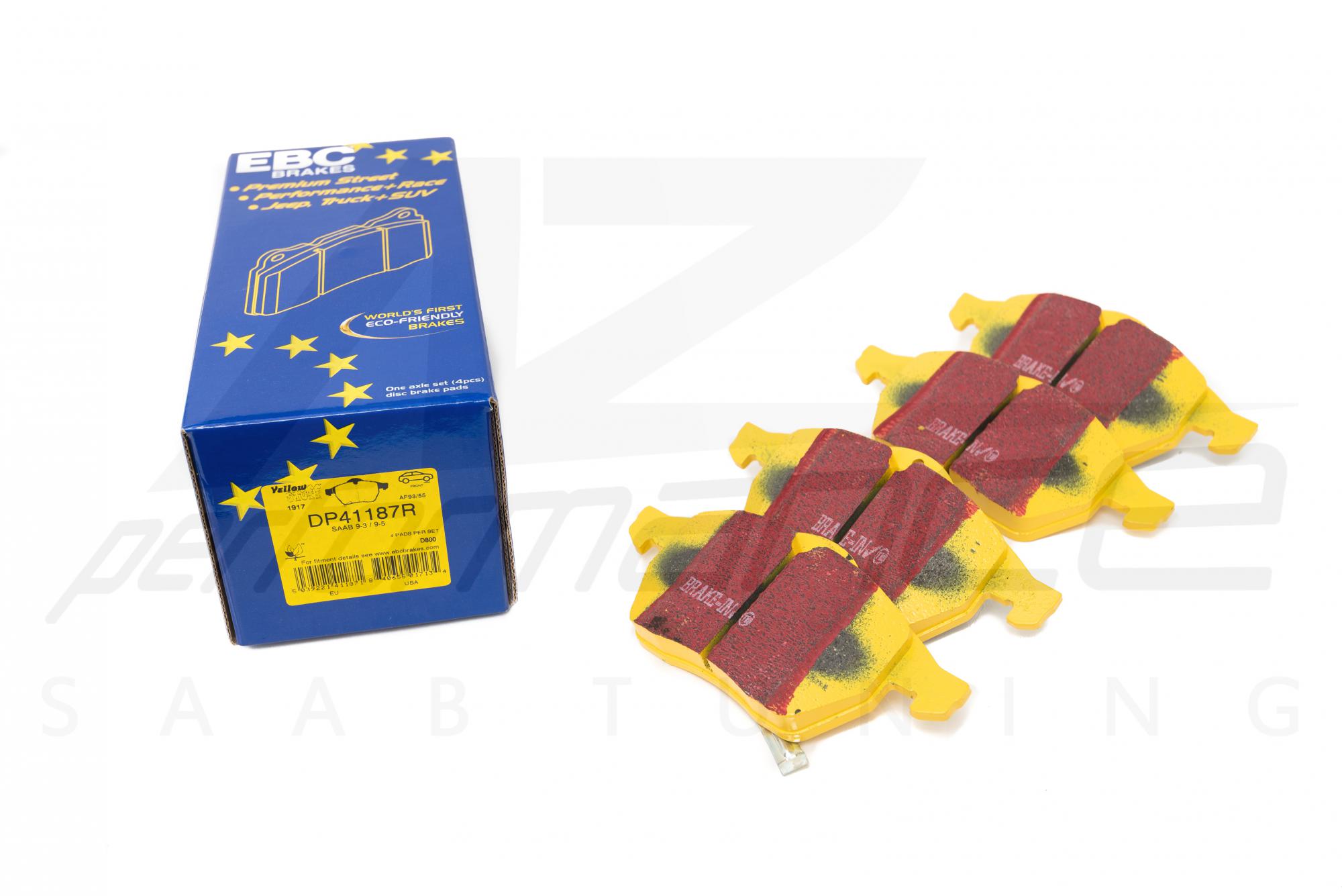 EBC 288-308mm Yellowstuff Front Brake Pads SAAB 9-3 and 9-5