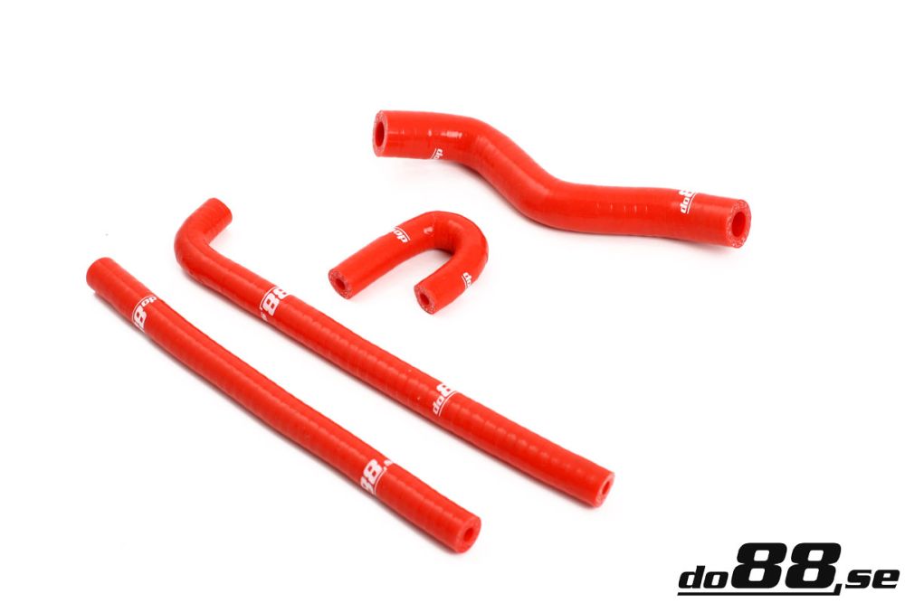 do88 Solenoid valve Crankvent hose kit SAAB 9-3 2003-2012 B207 - Red