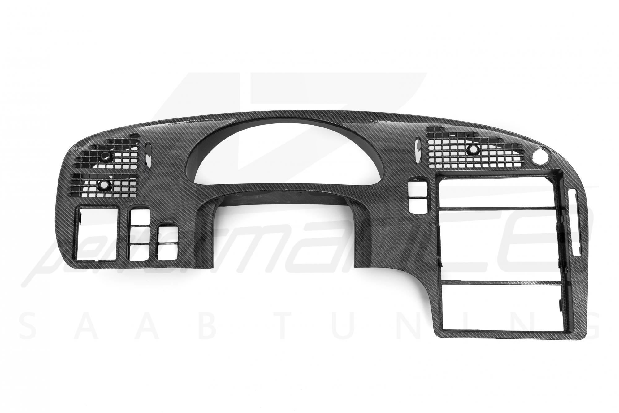 A-Zperformance karbon-ezüst műszerfal burkolat készlet SAAB 9-5 1998-2005