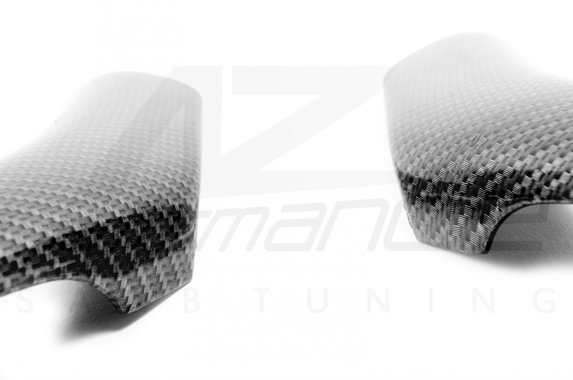 Carbon-Silver door grab handles SAAB 9-3 2003-2014 Cabriolet