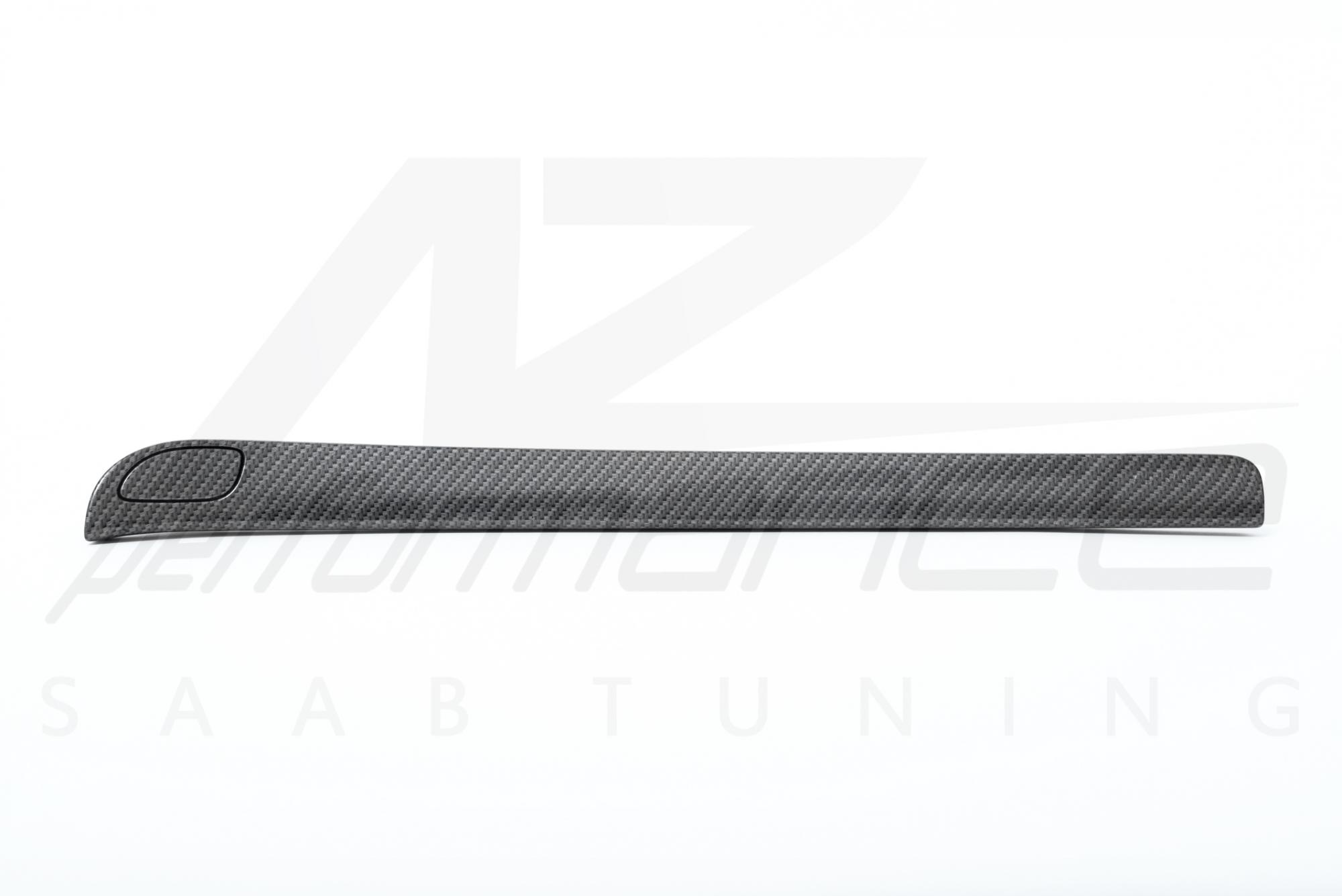 A-Zperformance karbon-ezüst kesztyűtartó dekorcsík zár nélkül 12767156 SAAB 9-3 2007-2012
