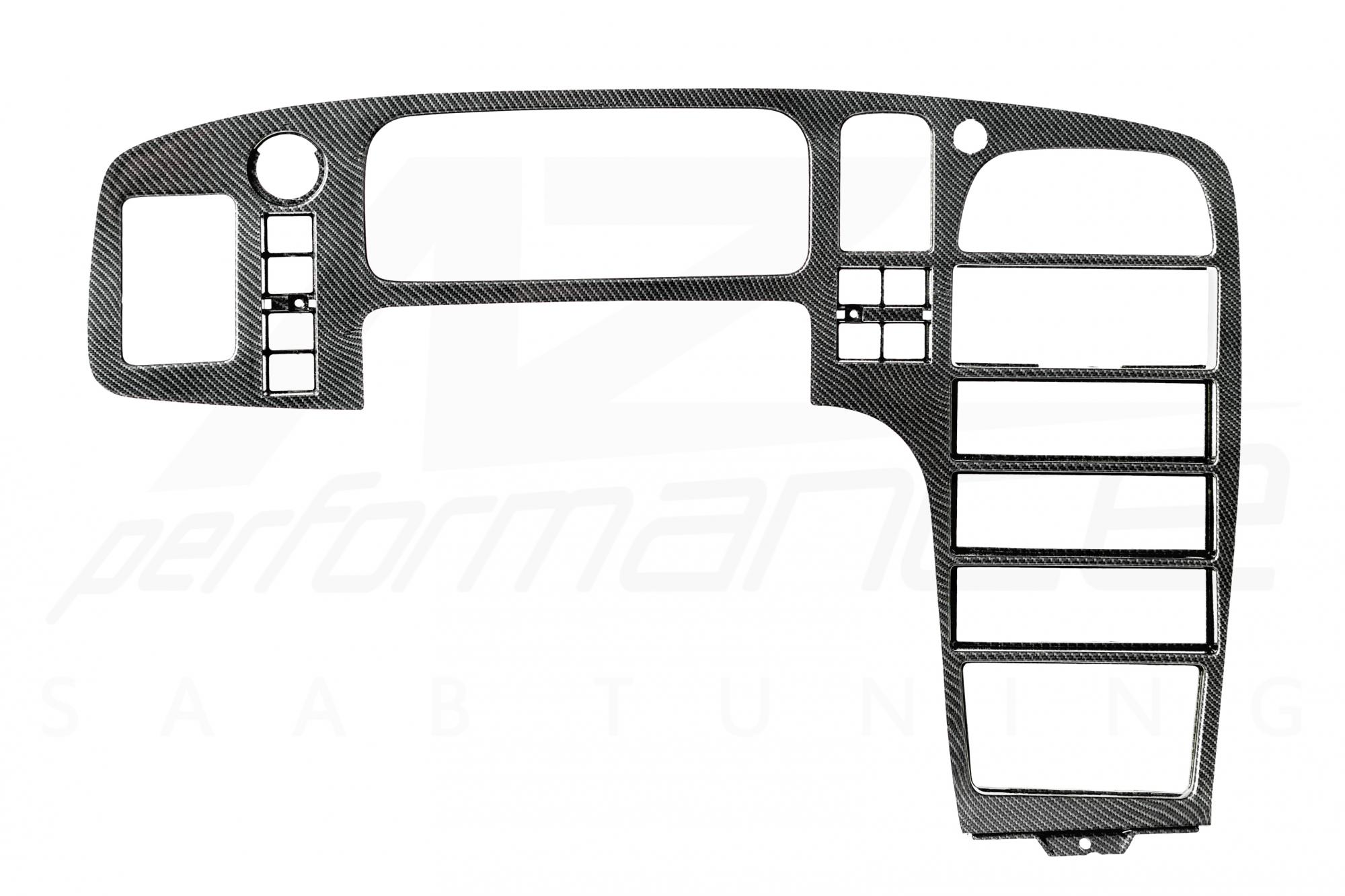 Karbon-ezüst műszerfal panel SAAB 9000 1994-1998