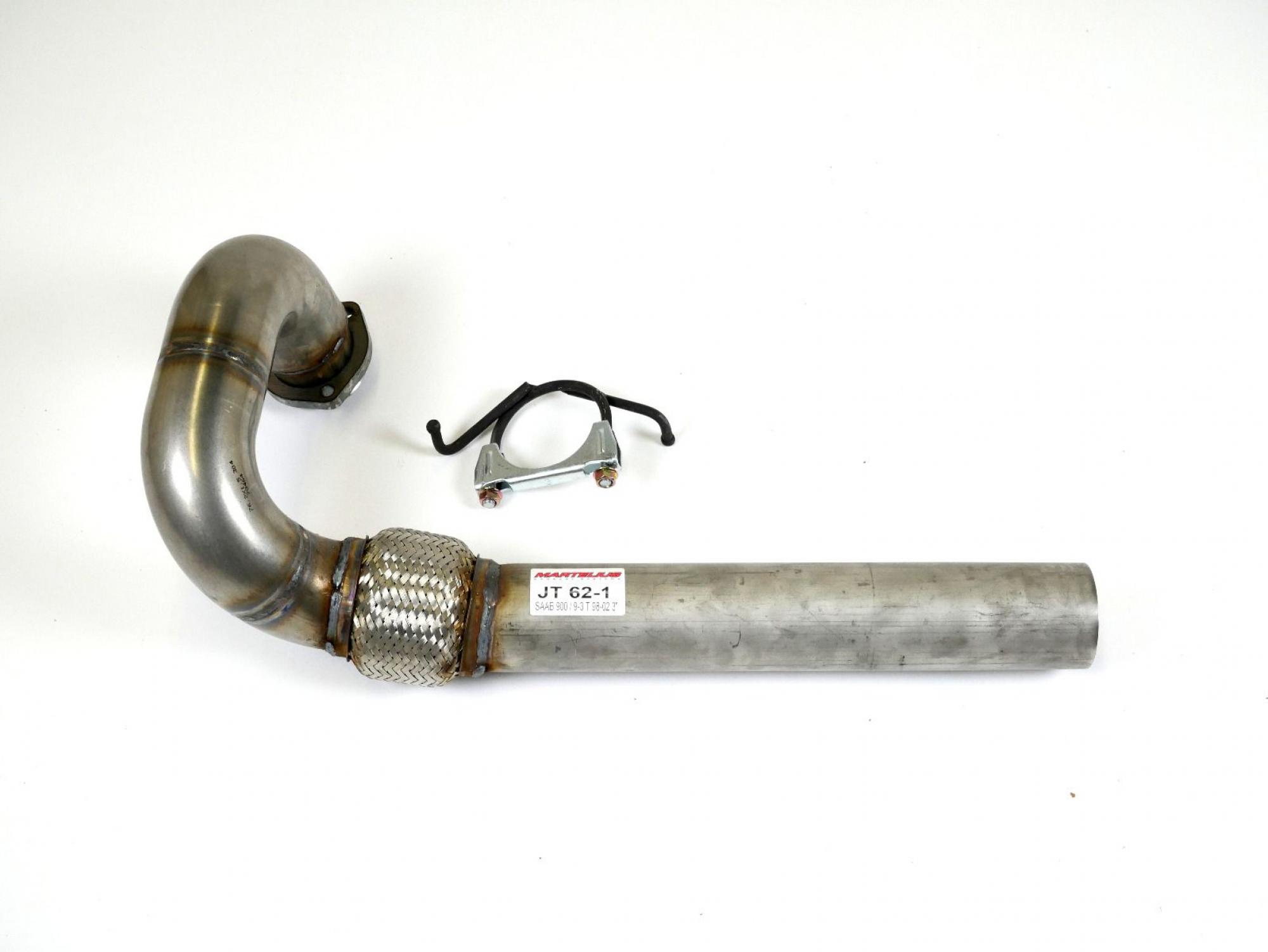 JT 76mm Sport Exhaust Downpipe SAAB 900 9-3 2.0 2.3 benzin 1994-2002