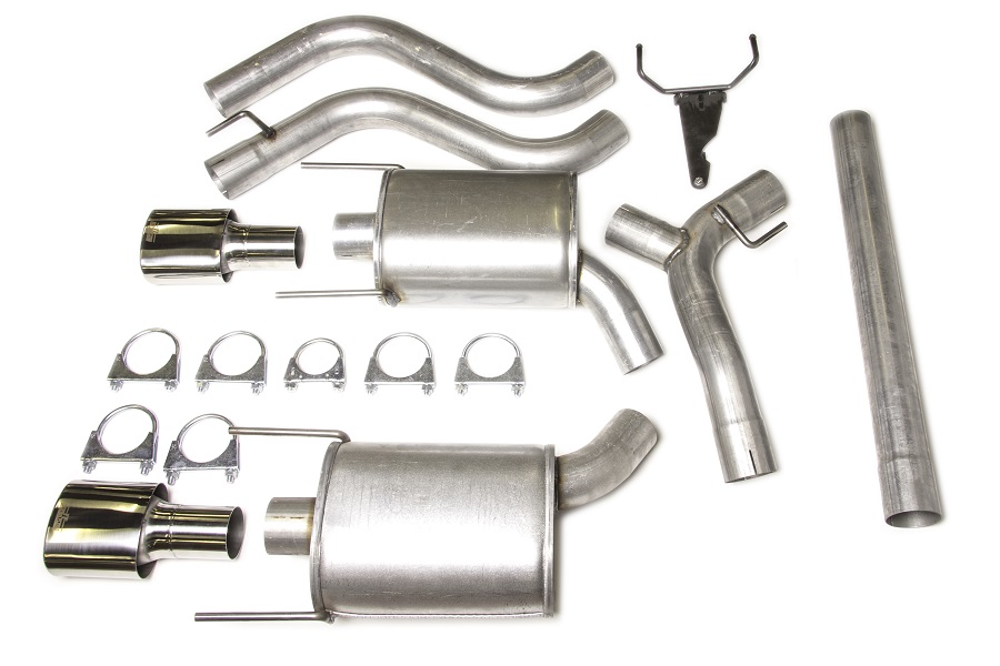 JT Sport Cat Back Exhaust with 3 silencers dual exit SAAB 9‑3 2.8TV6 FWD 2003‑2012