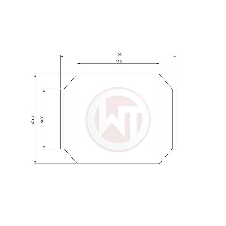 WAGNER TUNING  Racing catalyst converter Ø120mm x 110mm EU6 100CPSI