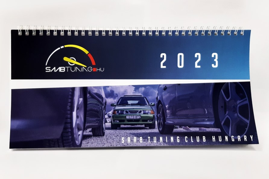 SAAB Tuning Club Hungary Desk Calendar 2023 - English
