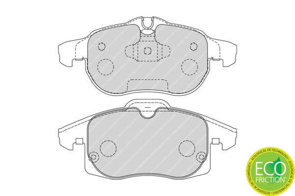 FERODO FDB1520 front Brake Pad kit SAAB 9-3 9-3II 285/302mm