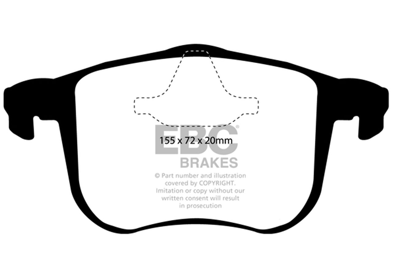 EBC 285 and 302mm Bluestuff front brake pads SAAB 9-3 2003-2011