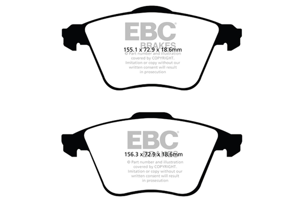 EBC 345mm Bluestuff Front Brake Pads SAAB 9-3 2003-2011