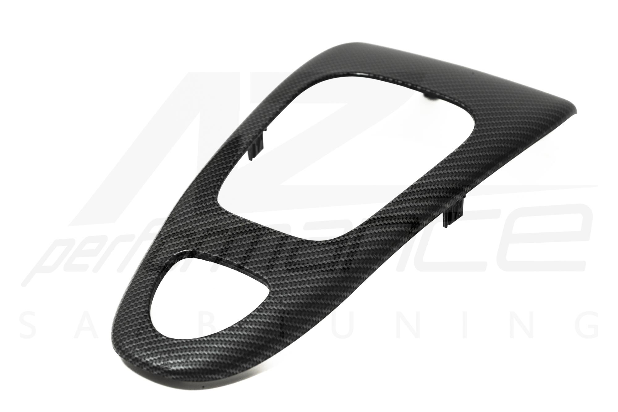 A-Zperformance Carbon-Silver gear selector surround SAAB 9-3 2003-2014 AUT