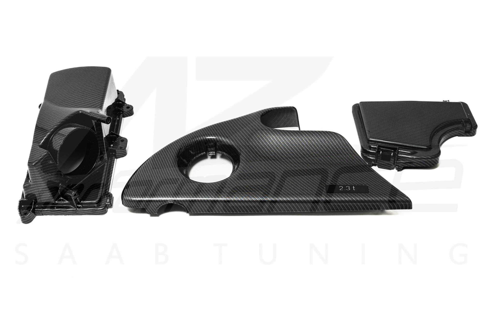 A-Zperformance karbon-ezüst motortér készlet SAAB 9-3 Viggen