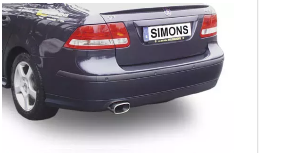 Simons 76mm rozsdamentes sport kipufogó katalizátortól SAAB 9-3 1.8T 2.0T Aero 2004-2012 58 liter