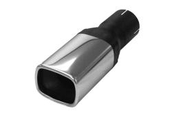 Terragonal rounded stainless steel tailpipe 70/90 mm 63,5